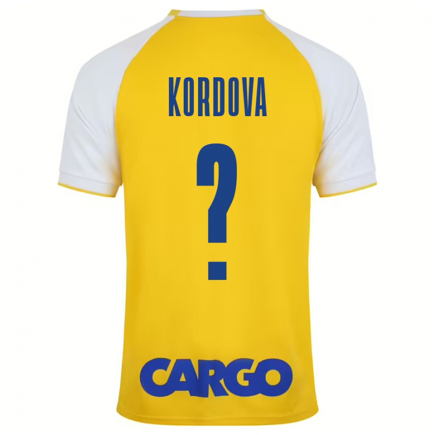 Niño Camiseta Adir Kordova #0 Amarillo Blanco 1ª Equipación 2024/25 La Camisa Chile