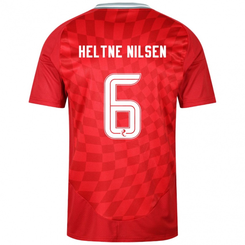 Niño Camiseta Sivert Heltne Nilsen #6 Rojo 1ª Equipación 2024/25 La Camisa Chile