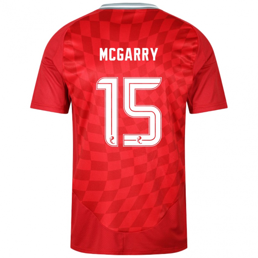 Niño Camiseta James Mcgarry #15 Rojo 1ª Equipación 2024/25 La Camisa Chile