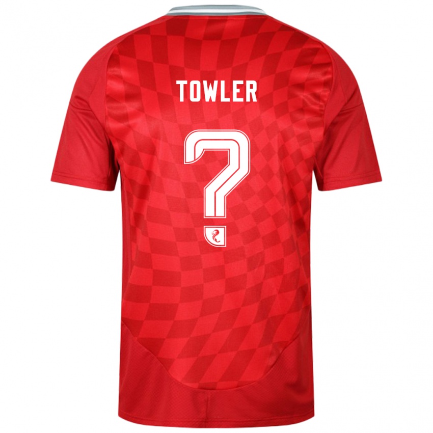 Niño Camiseta Evan Towler #0 Rojo 1ª Equipación 2024/25 La Camisa Chile