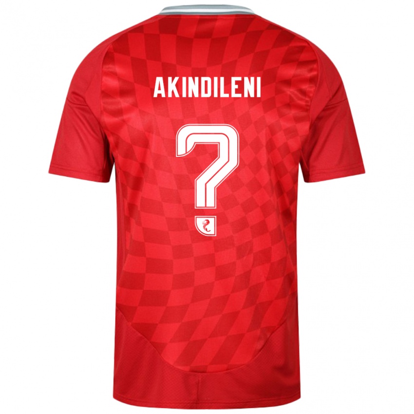 Niño Camiseta Timothy Akindileni #0 Rojo 1ª Equipación 2024/25 La Camisa Chile