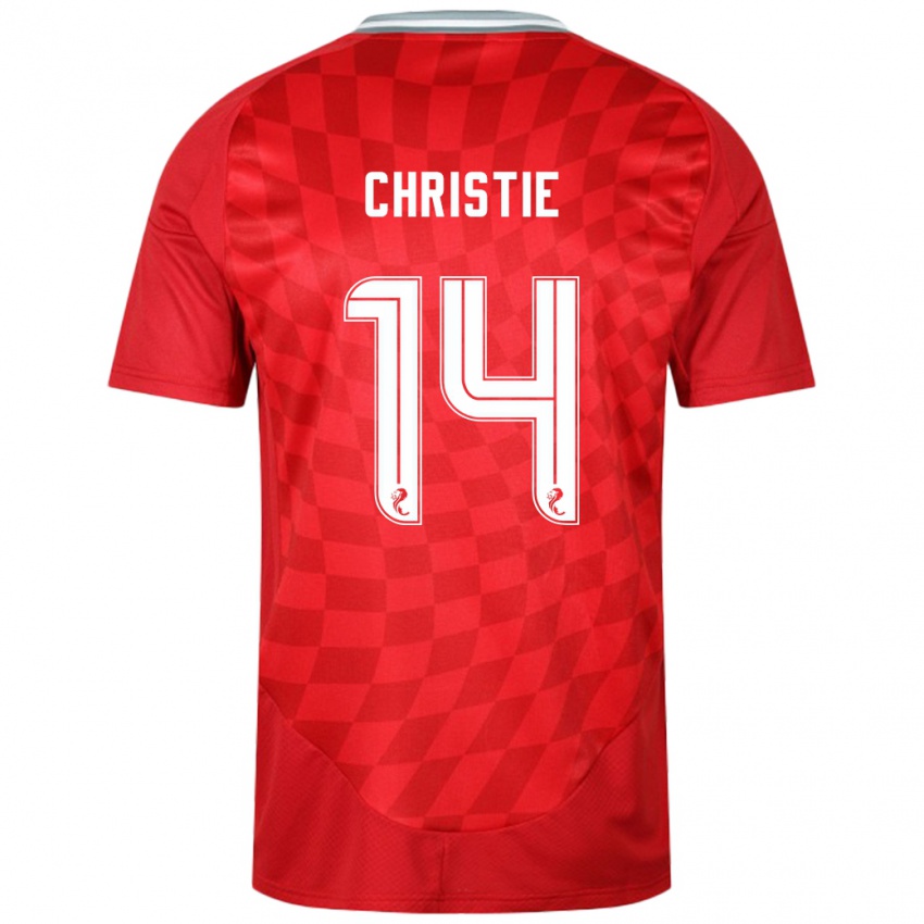 Niño Camiseta Mya Christie #14 Rojo 1ª Equipación 2024/25 La Camisa Chile