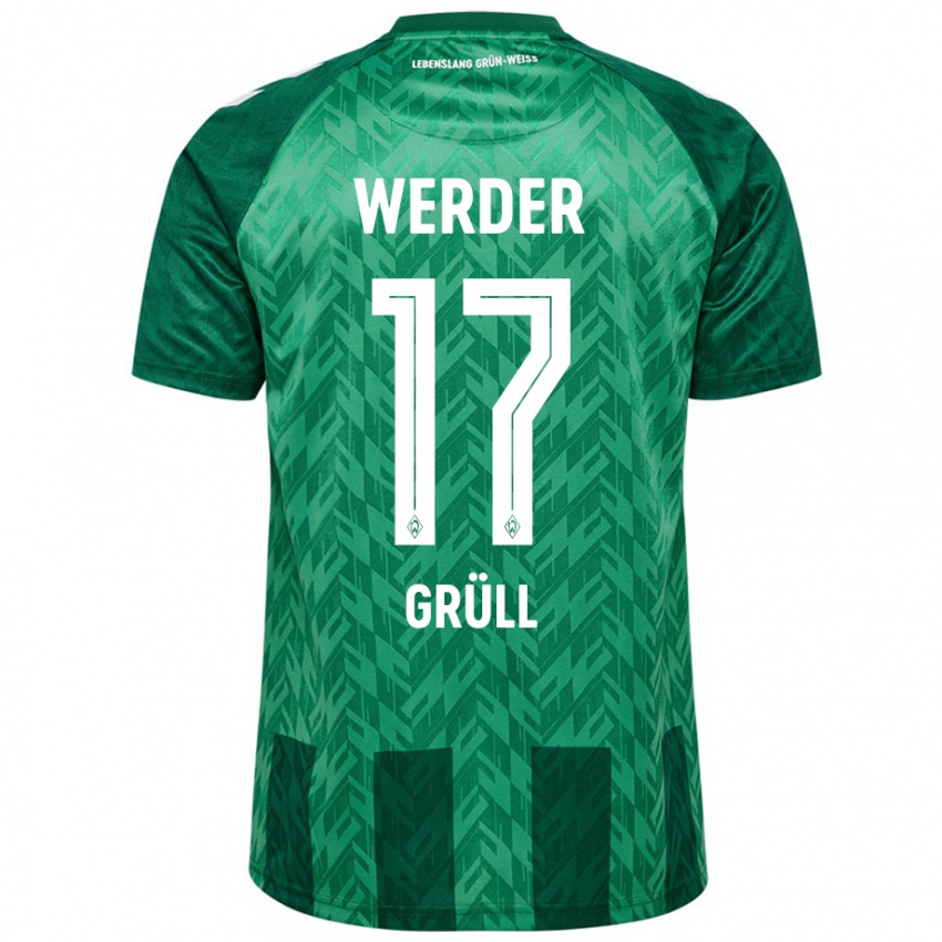 Niño Camiseta Marco Grüll #17 Verde 1ª Equipación 2024/25 La Camisa Chile