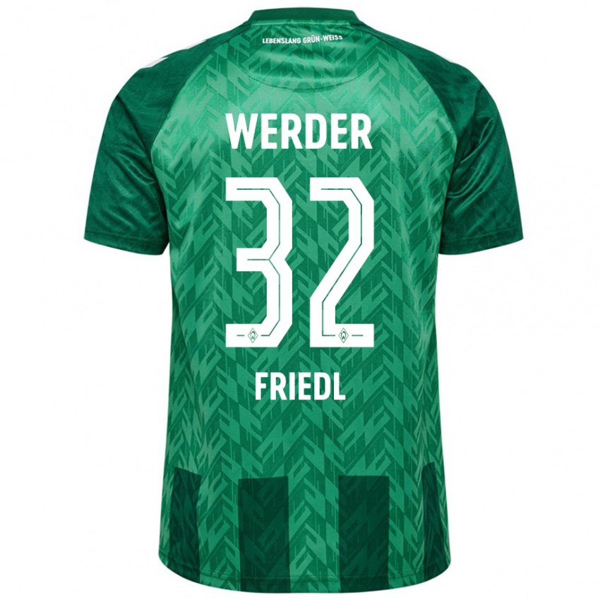 Niño Camiseta Marco Friedl #32 Verde 1ª Equipación 2024/25 La Camisa Chile