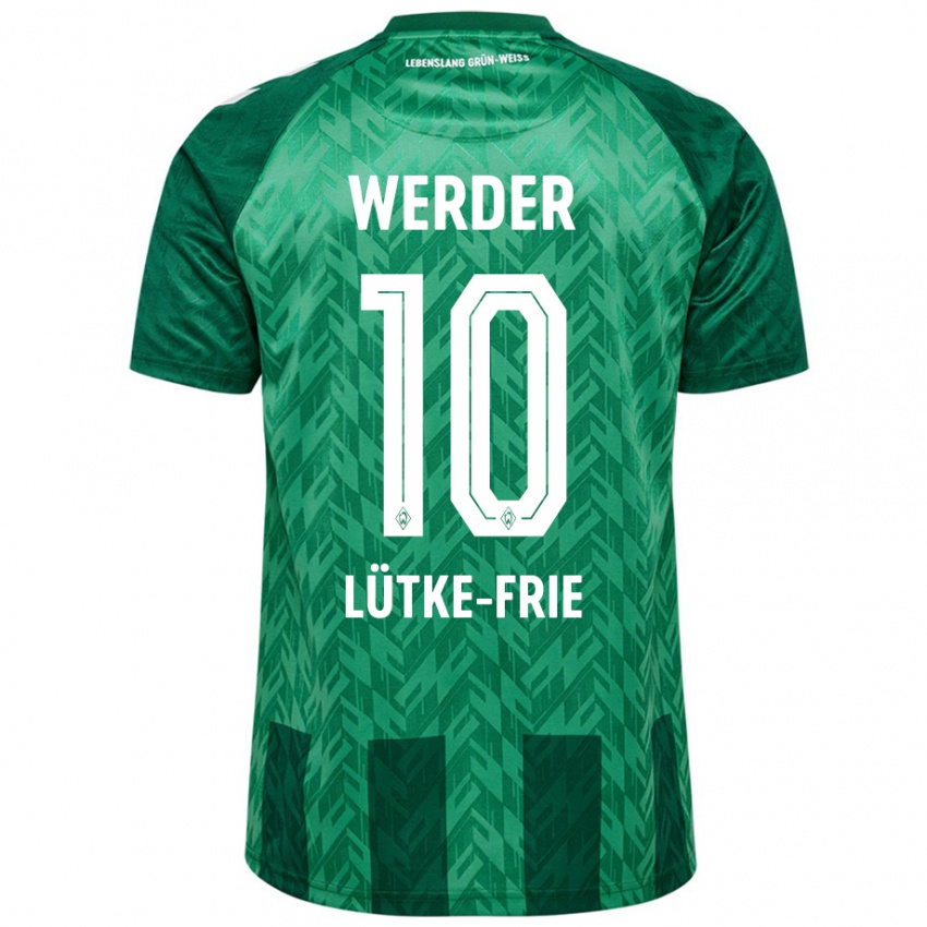 Niño Camiseta Dennis Lütke-Frie #10 Verde 1ª Equipación 2024/25 La Camisa Chile