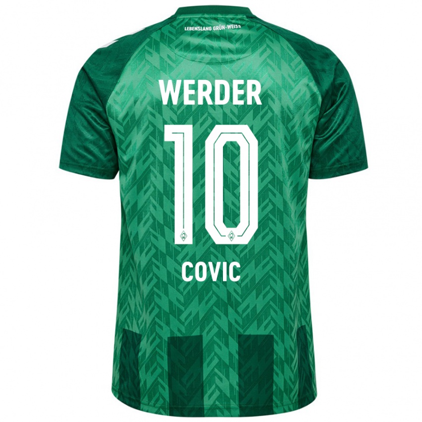 Niño Camiseta Patrice Covic #10 Verde 1ª Equipación 2024/25 La Camisa Chile