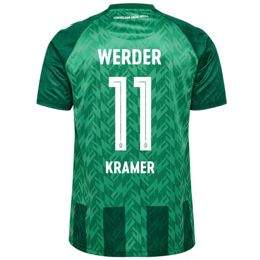 Niño Camiseta Levi-Marinus Kramer #11 Verde 1ª Equipación 2024/25 La Camisa Chile