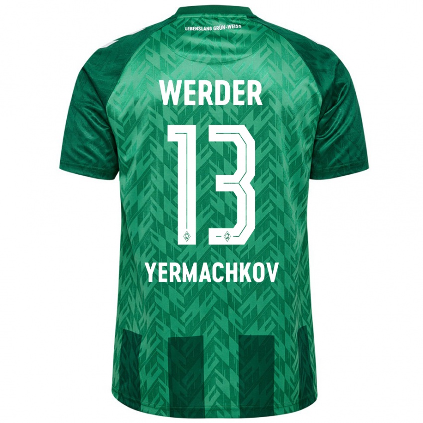 Niño Camiseta Ivan Yermachkov #13 Verde 1ª Equipación 2024/25 La Camisa Chile