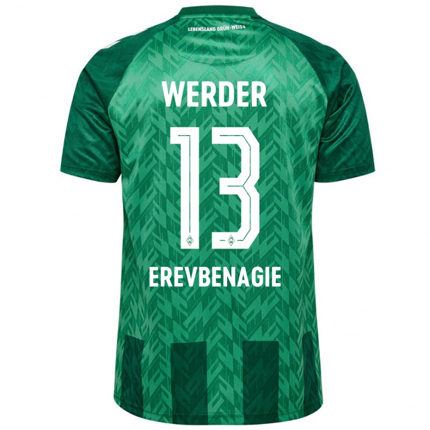 Niño Camiseta Paul Erevbenagie #13 Verde 1ª Equipación 2024/25 La Camisa Chile