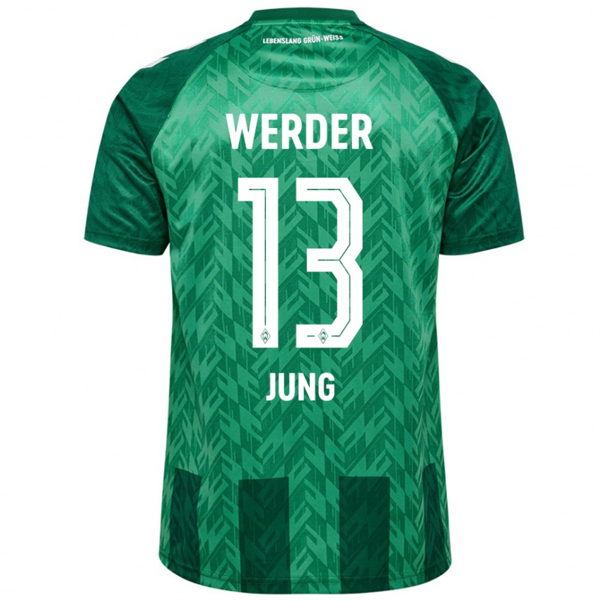 Niño Camiseta Seong-Hyeon Jung #13 Verde 1ª Equipación 2024/25 La Camisa Chile