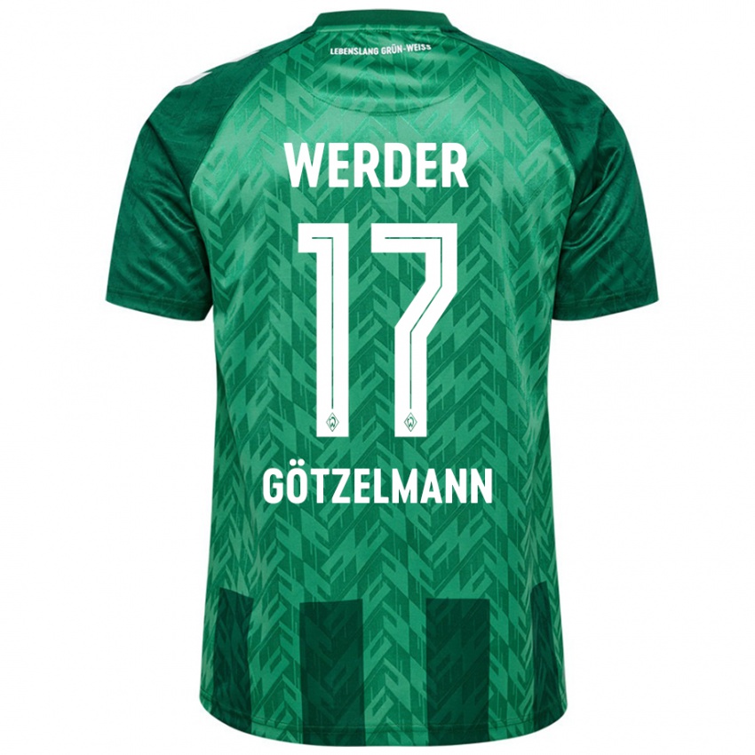 Niño Camiseta Patrick Götzelmann #17 Verde 1ª Equipación 2024/25 La Camisa Chile