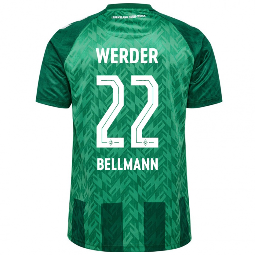 Niño Camiseta Paul Bellmann #22 Verde 1ª Equipación 2024/25 La Camisa Chile