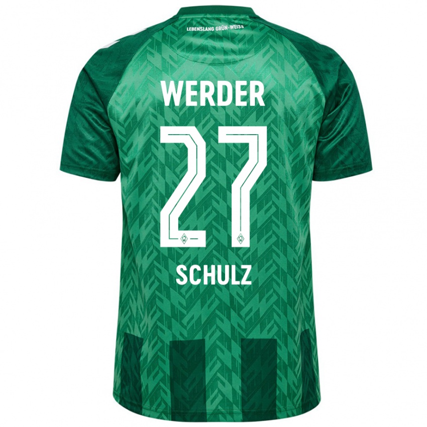 Niño Camiseta Ole Schulz #27 Verde 1ª Equipación 2024/25 La Camisa Chile