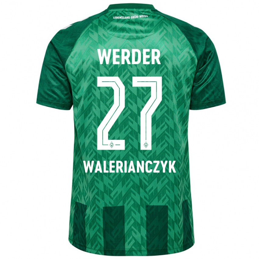 Niño Camiseta Dennis Walerianczyk #27 Verde 1ª Equipación 2024/25 La Camisa Chile