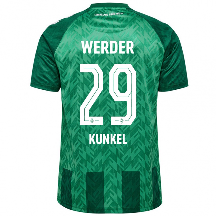 Niño Camiseta Melina Kunkel #29 Verde 1ª Equipación 2024/25 La Camisa Chile