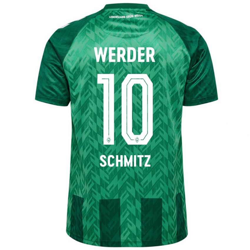 Niño Camiseta Maximilian Schmitz #10 Verde 1ª Equipación 2024/25 La Camisa Chile