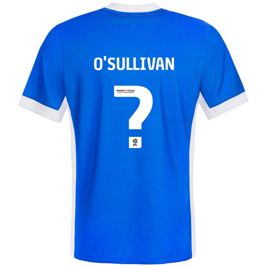 Niño Camiseta William O'sullivan #0 Azul Blanco 1ª Equipación 2024/25 La Camisa Chile