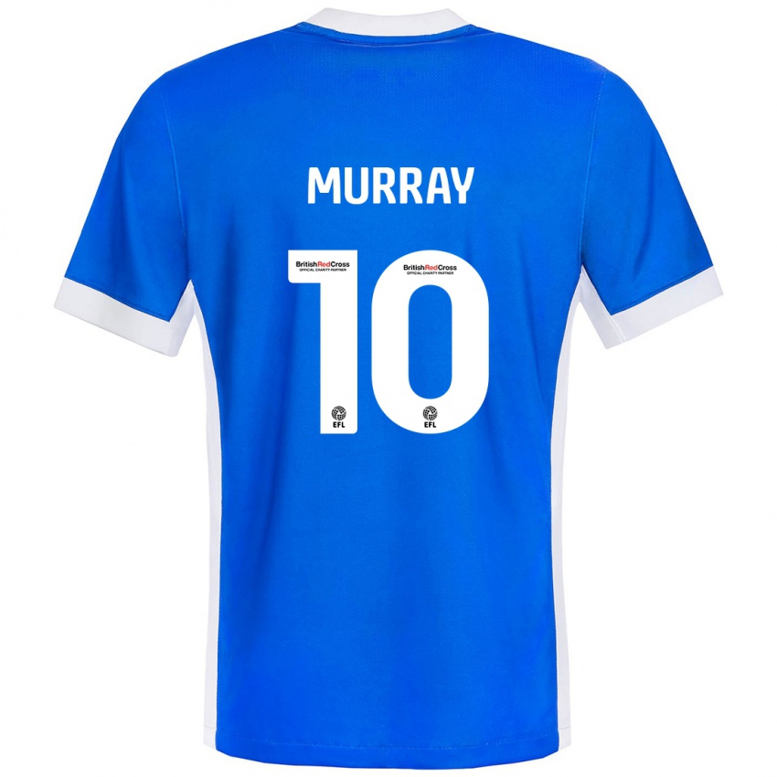 Niño Camiseta Christie Murray #10 Azul Blanco 1ª Equipación 2024/25 La Camisa Chile