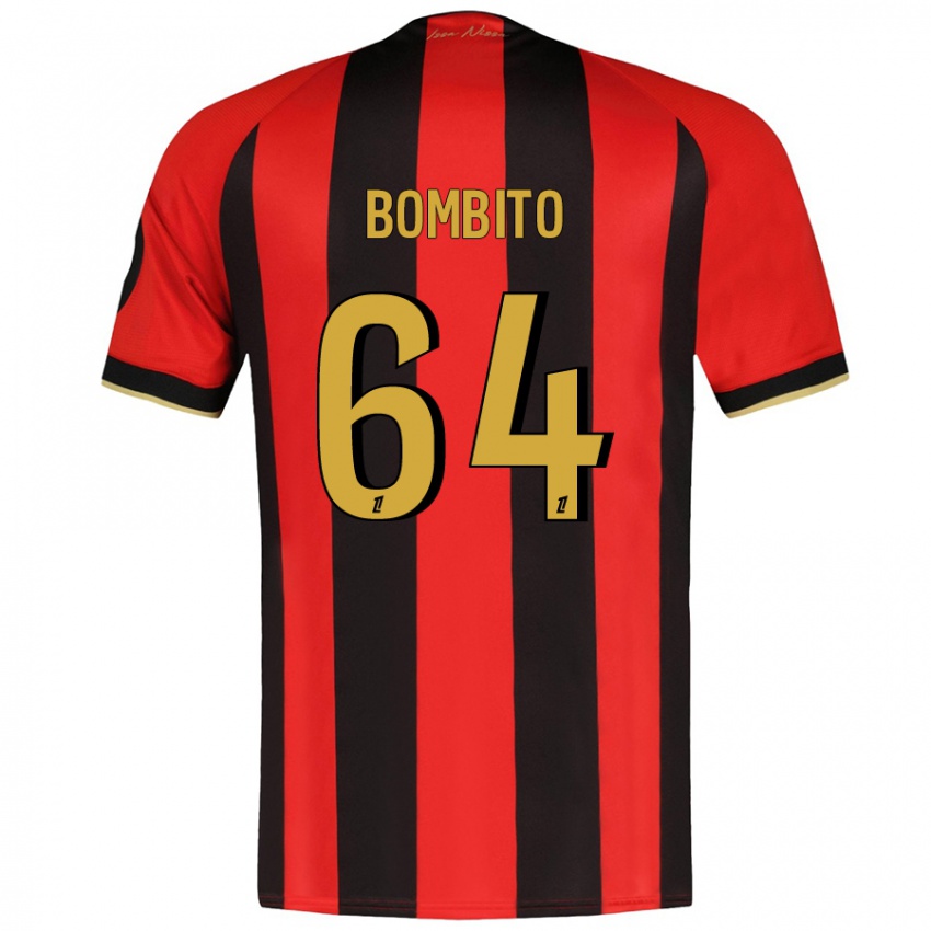 Niño Camiseta Moïse Bombito #64 Rojo Negro 1ª Equipación 2024/25 La Camisa Chile