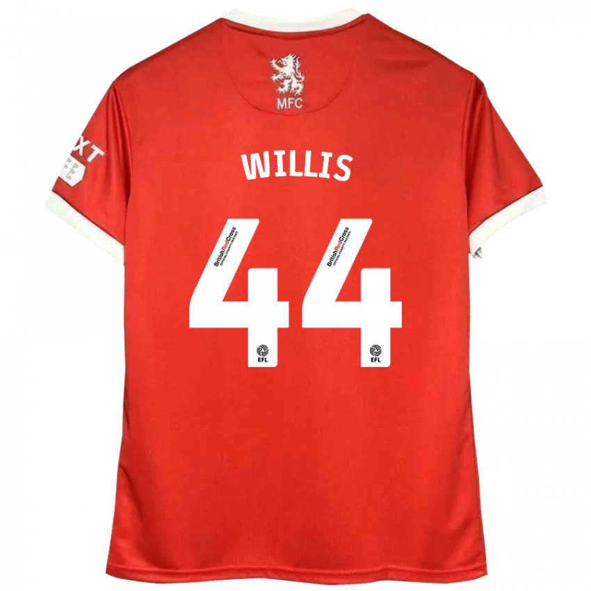 Niño Camiseta Pharrell Willis #44 Rojo Blanco 1ª Equipación 2024/25 La Camisa Chile