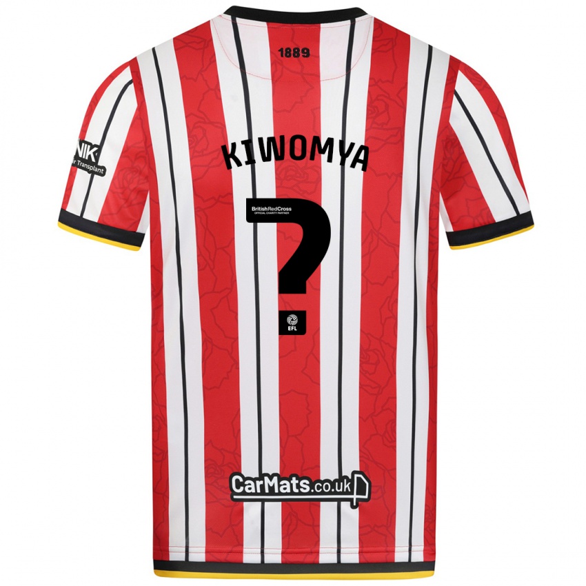 Niño Camiseta Noah Kiwomya #0 Rojo Blanco Rayas 1ª Equipación 2024/25 La Camisa Chile