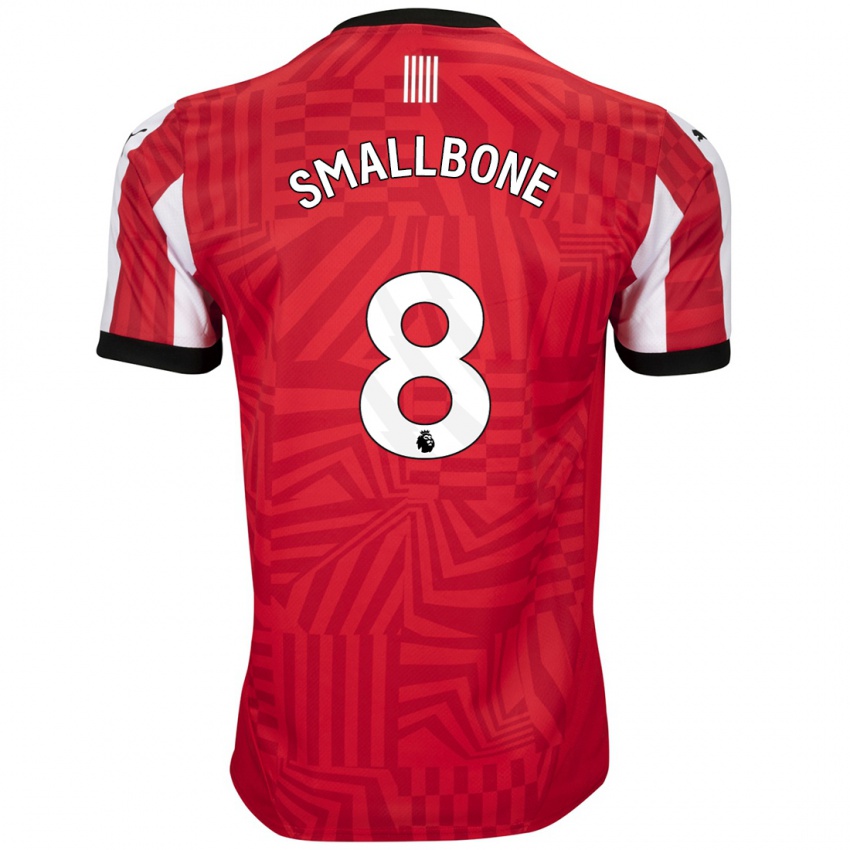 Niño Camiseta Will Smallbone #8 Rojo Blanco 1ª Equipación 2024/25 La Camisa Chile