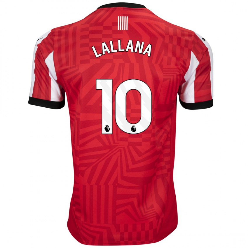 Niño Camiseta Adam Lallana #10 Rojo Blanco 1ª Equipación 2024/25 La Camisa Chile