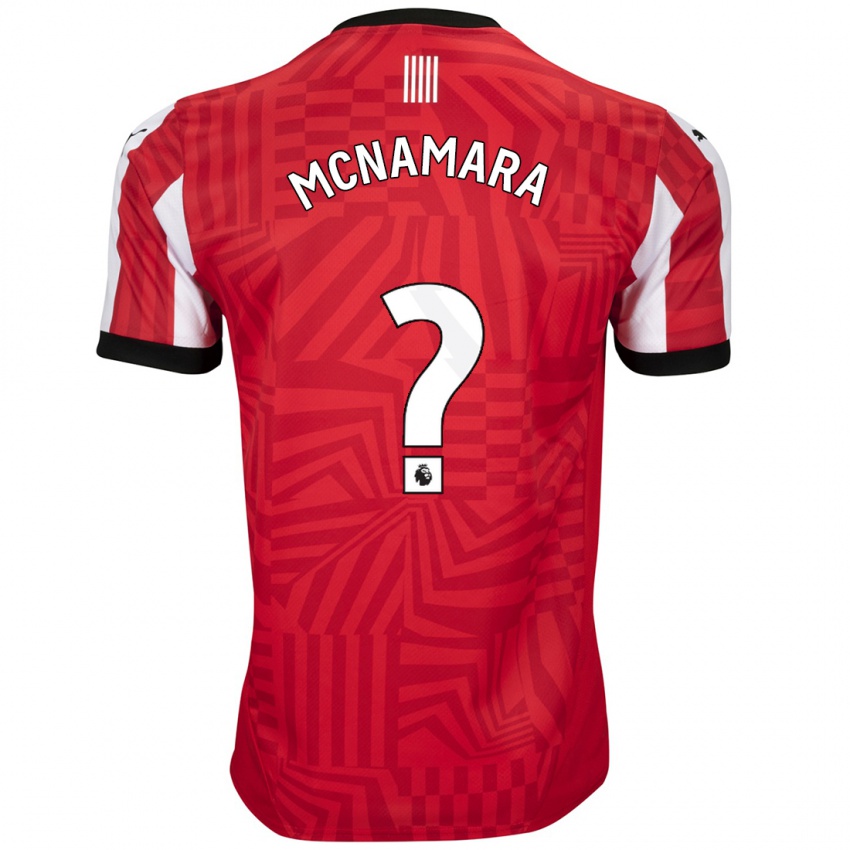 Niño Camiseta Josh Mcnamara #0 Rojo Blanco 1ª Equipación 2024/25 La Camisa Chile