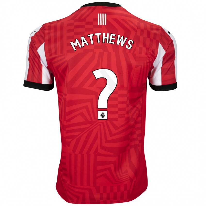 Niño Camiseta Abdulhalim Okonola-Matthews #0 Rojo Blanco 1ª Equipación 2024/25 La Camisa Chile