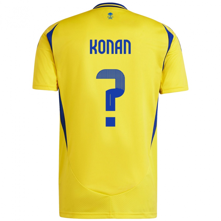 Niño Camiseta Ghislain Konan #0 Amarillo Azul 1ª Equipación 2024/25 La Camisa Chile