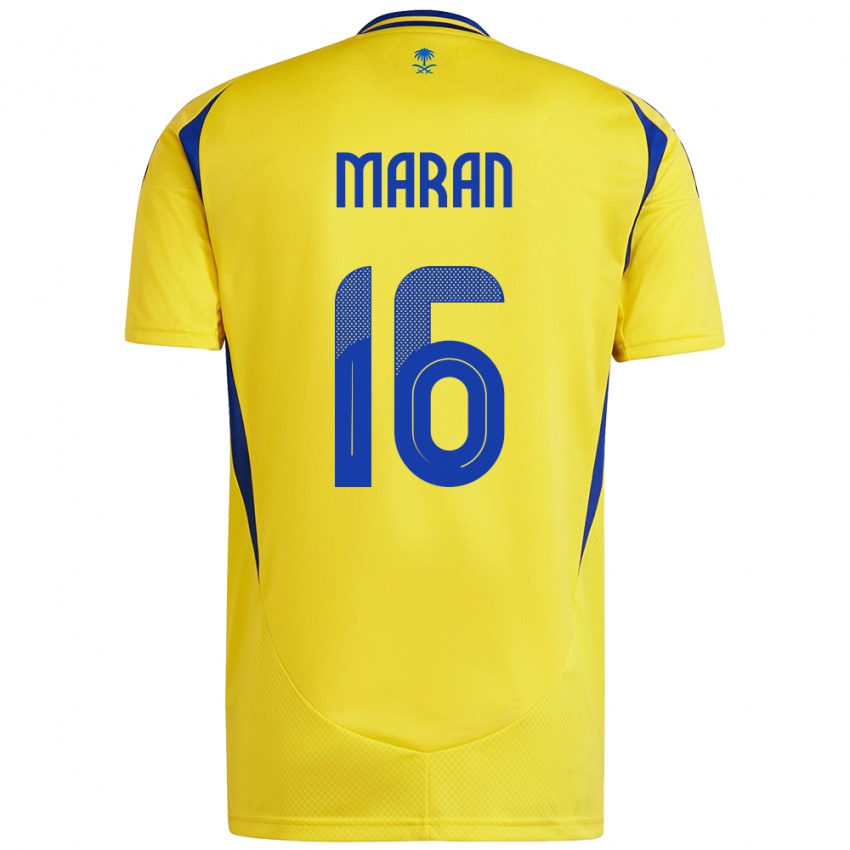 Niño Camiseta Mohammed Maran #16 Amarillo Azul 1ª Equipación 2024/25 La Camisa Chile