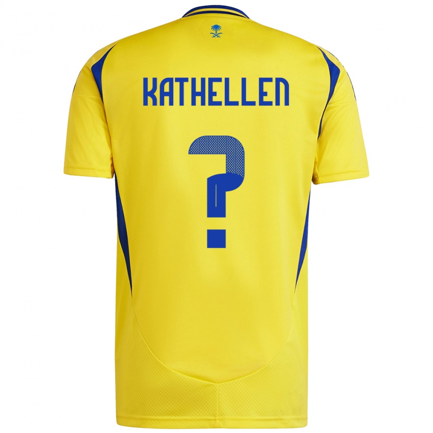 Niño Camiseta Kathellen #0 Amarillo Azul 1ª Equipación 2024/25 La Camisa Chile