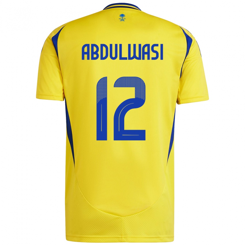 Niño Camiseta Dalal Abdulwasi #12 Amarillo Azul 1ª Equipación 2024/25 La Camisa Chile