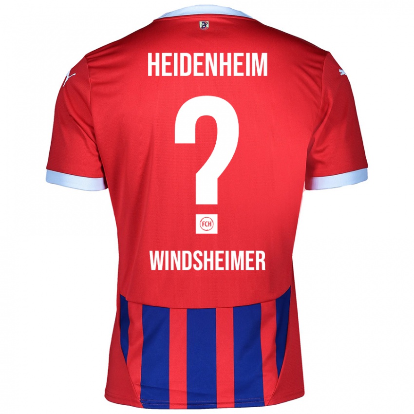 Niño Camiseta Tim Windsheimer #0 Rojo Azul 1ª Equipación 2024/25 La Camisa Chile