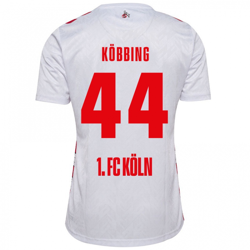 Niño Camiseta Matthias Köbbing #44 Blanco Rojo 1ª Equipación 2024/25 La Camisa Chile