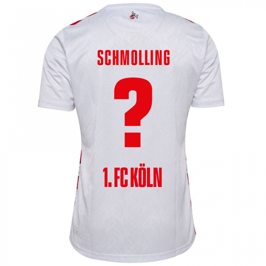 Niño Camiseta Viktor Schmolling #0 Blanco Rojo 1ª Equipación 2024/25 La Camisa Chile