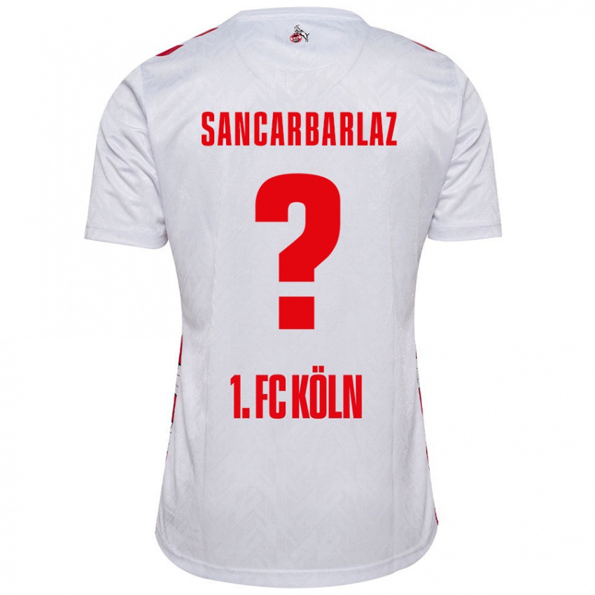 Niño Camiseta Keyhan Sancarbarlaz #0 Blanco Rojo 1ª Equipación 2024/25 La Camisa Chile