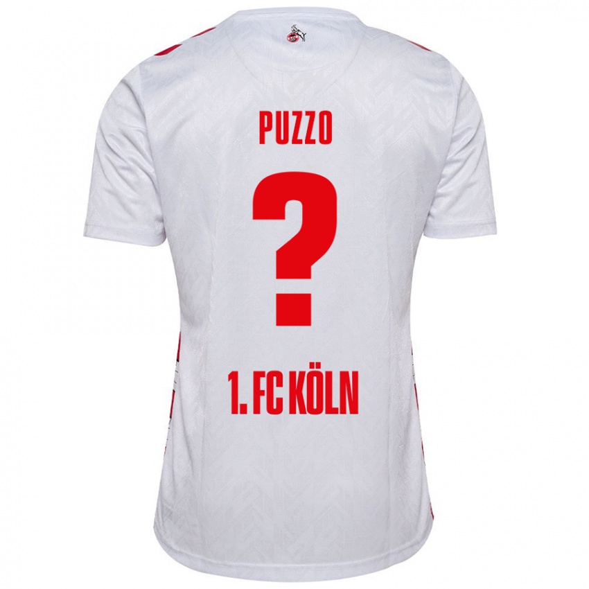 Niño Camiseta Alessandro Puzzo #0 Blanco Rojo 1ª Equipación 2024/25 La Camisa Chile