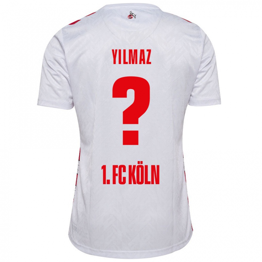 Niño Camiseta Abdul-Malik Yilmaz #0 Blanco Rojo 1ª Equipación 2024/25 La Camisa Chile