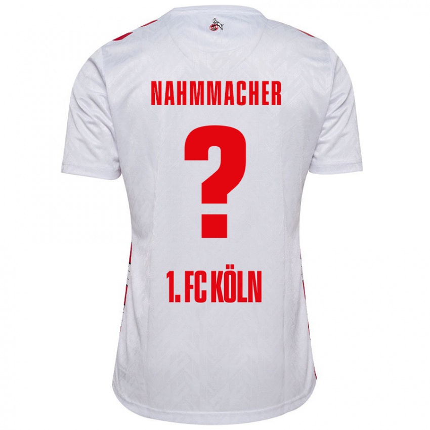 Niño Camiseta Emil Nahmmacher #0 Blanco Rojo 1ª Equipación 2024/25 La Camisa Chile