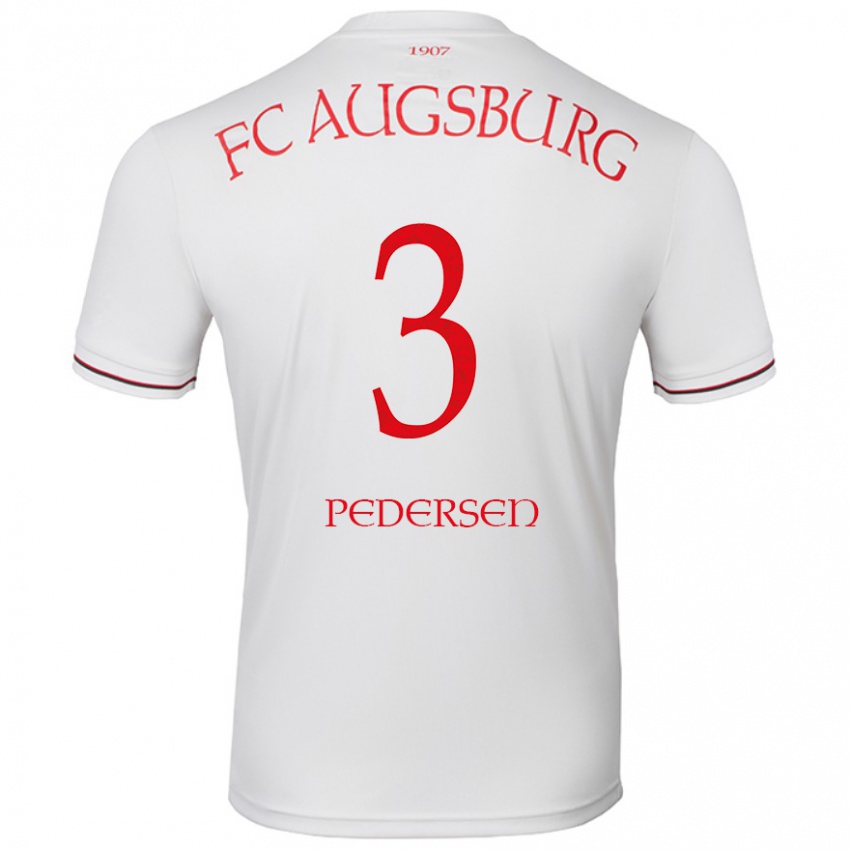 Niño Camiseta Mads Pedersen #3 Blanco 1ª Equipación 2024/25 La Camisa Chile