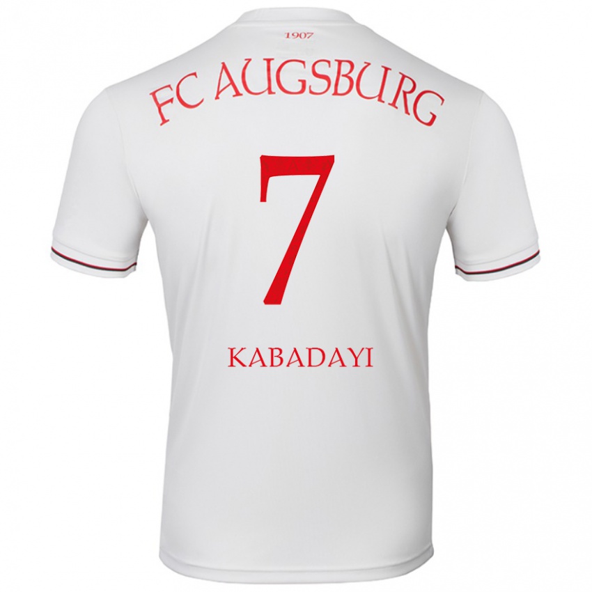 Niño Camiseta Yusuf Kabadayi #7 Blanco 1ª Equipación 2024/25 La Camisa Chile