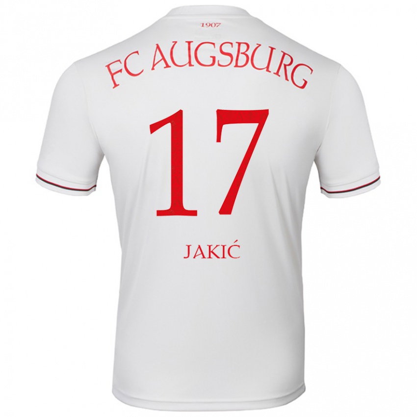 Niño Camiseta Kristijan Jakic #17 Blanco 1ª Equipación 2024/25 La Camisa Chile