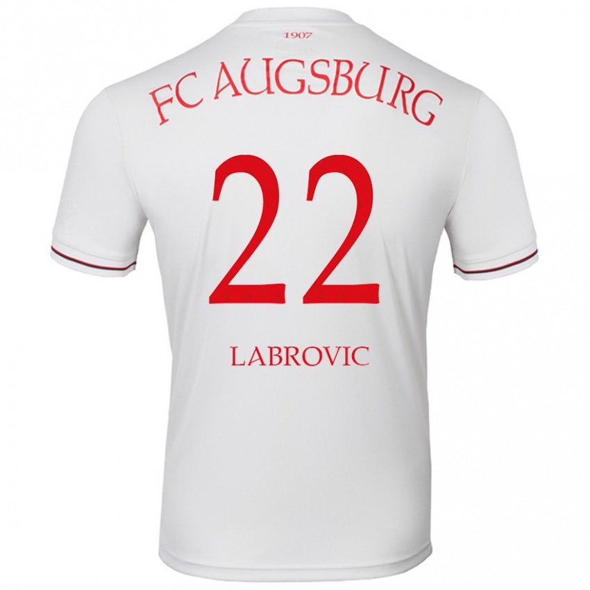 Niño Camiseta Nediljko Labrovic #22 Blanco 1ª Equipación 2024/25 La Camisa Chile