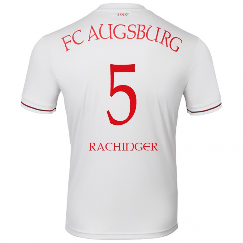 Niño Camiseta Lorenz Rachinger #5 Blanco 1ª Equipación 2024/25 La Camisa Chile