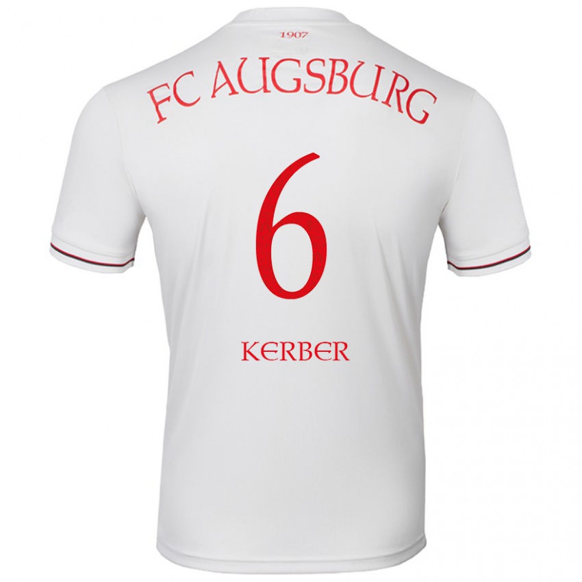 Niño Camiseta Luca Kerber #6 Blanco 1ª Equipación 2024/25 La Camisa Chile