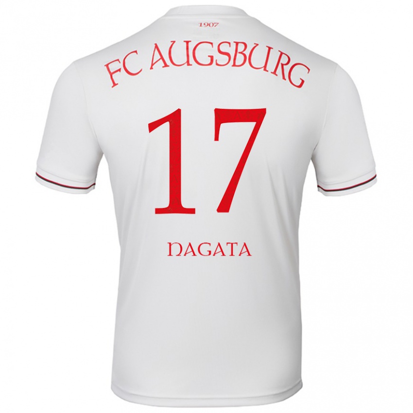 Niño Camiseta Ryoji Nagata #17 Blanco 1ª Equipación 2024/25 La Camisa Chile