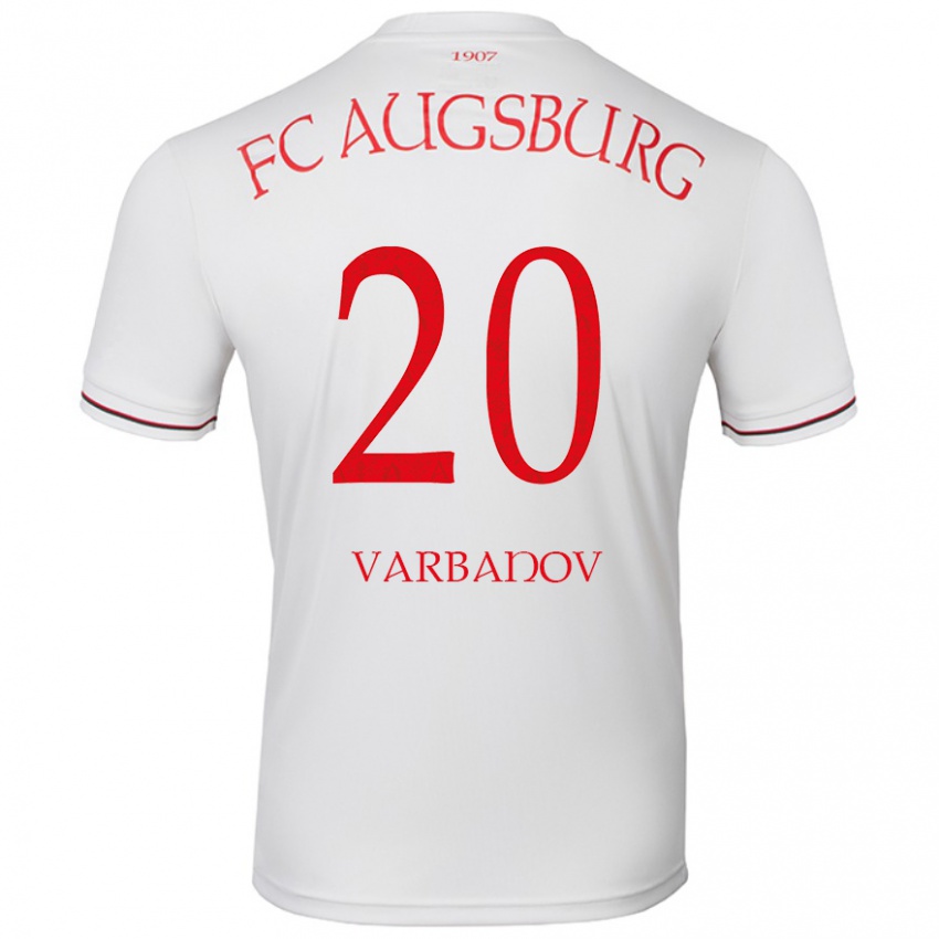 Niño Camiseta Svetoslav Varbanov #20 Blanco 1ª Equipación 2024/25 La Camisa Chile