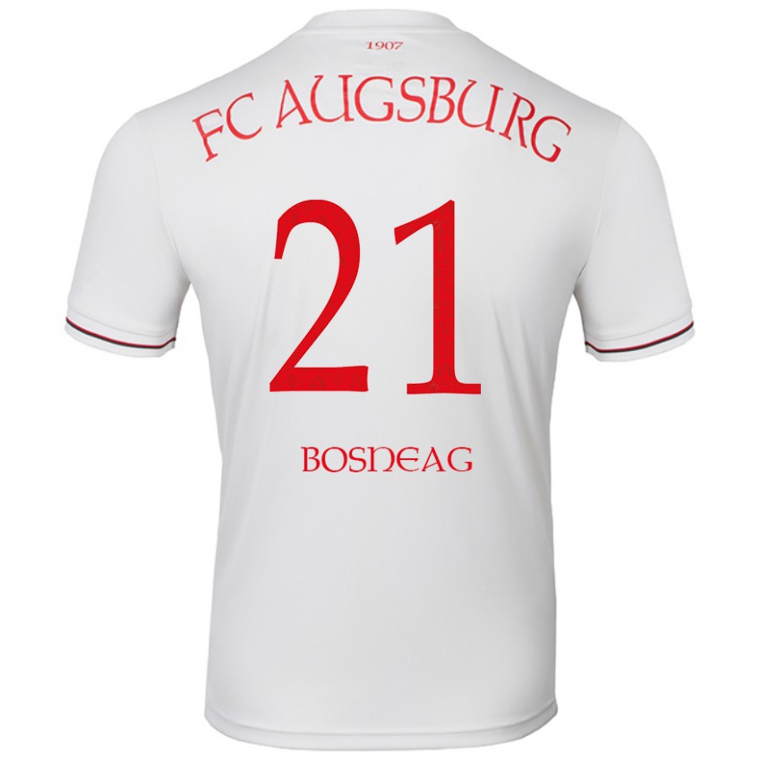 Niño Camiseta Ioan Boșneag #21 Blanco 1ª Equipación 2024/25 La Camisa Chile