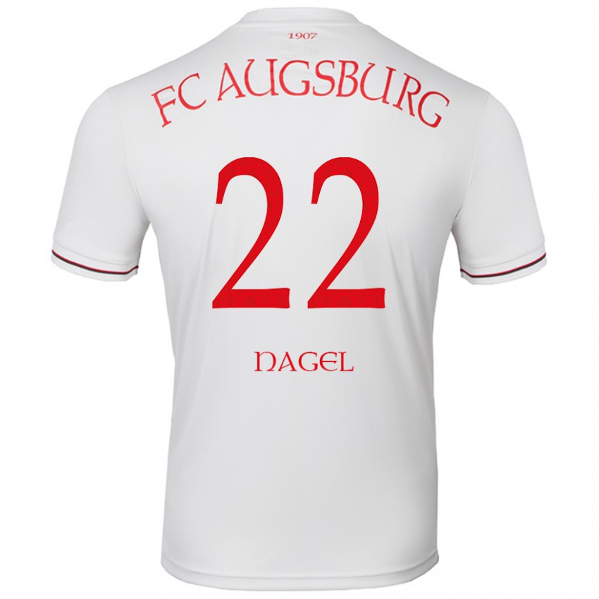 Niño Camiseta Timo Nagel #22 Blanco 1ª Equipación 2024/25 La Camisa Chile